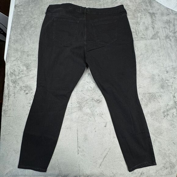 Creative Soul Jeans BRAND NEW Women's Size 24 Black Stretch Tapered‎ - Picture 1 of 15